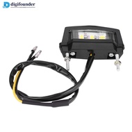 DIGIFOUNDER 1Pc 3 LED Motorcycle Taillight Rear Tail License Plate Brake Number Plate Light D6G4