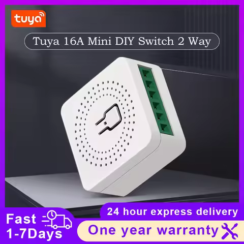Tuya Zigbee 16A Mini DIY Switch 2 Way For Tuya Smart Life Wireless Control Relay Automation Modules 