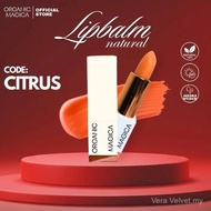 ORGANIC MAGICA Lipbalm CODE CITRUS PINK ORANGEY ORGANIC MAGICA MERAWAT BIBIR HITAM DENGAN ANTI OKSID