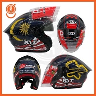 KYT TTR JET SEPANG INTERNATIONAL CIRCUIT TOP SPEED MALAYSIA LOGO HELMET DOUBLE VISOR