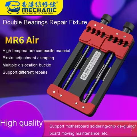 MECHANIC MR6 Air Double Bearings Repair Fixture PCB Board Soldering Motherboard Chip Remove Glue Cla