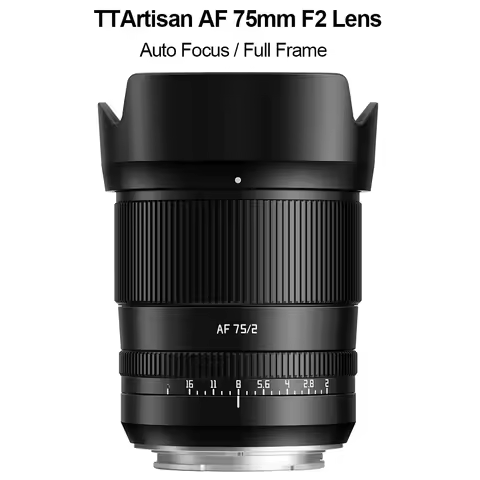 TTArtisan AF 75mm F2 Auto Focus Full Frame Portrait Lens for Sony E / Nikon Z / Fujifilm X Mount Cam