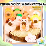 3D Eraser Single Capybara Premium Animal Kapibara Chocolate Cute Unique Adorable Wholesale