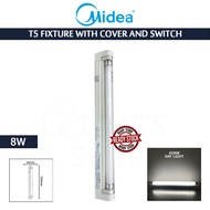 MIDEA T5 FIXTURE WITH COVER AND SWITCH 8W DAY LIGHT T5 TUBE LIGHT TUBE FITTING WALL/CEILING TUBE
