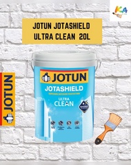 20L JOTUN JOTASHIELD ULTRA CLEAN 0001 WHITE Cat Dinding Luar Rumah Exterior Wall Paint Superior Protection