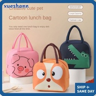 XUESHANN Cartoon Lunch Bag, Thermal  Cloth Insulated Lunch Box Bags, Convenience Thermal Bag Lunch Box Accessories Portable Tote Food Small Cooler Bag