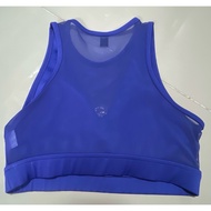 Sports Bra Bust 32-34 F&F Label Has A Compartment There Is Foam. Blue Beautiful See-Through