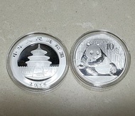 2015中國熊貓銀幣 一安士純銀  每枚售$480