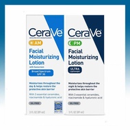 CeraVe Day & Night Face Lotion Skin Care Set, Contains AM with SPF 30 & PM Face Moisturizer (89ml)