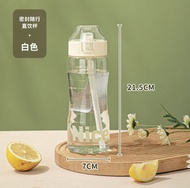 Bottle Straw Cup Portable water Cup With Scale Leak-Proof Cup 580ml