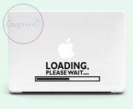 Decal Sticker Macbook Apple Macbook Loading Please Wait Stiker Laptop