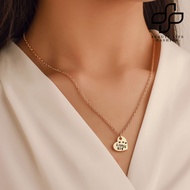 Beautylife 3Pcs/Set Sister Necklace Set Heart Shape Family Contrast Color Siblings Three Sisters Lad