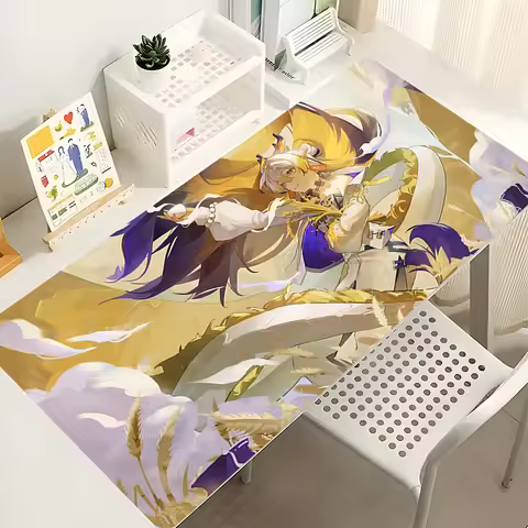 Gaming Mouse Pad Anime PC Computer Gamer Extended Desk Mat Arknights Shu Laptop Kawaii Dragon Girl M