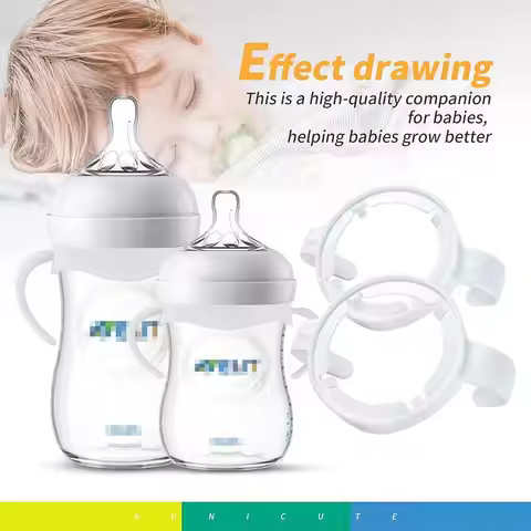 Easy Grip Baby Bottle Handles Safe Durable Baby Bottle Holder Universal Baby Feeding Bottle Accessor