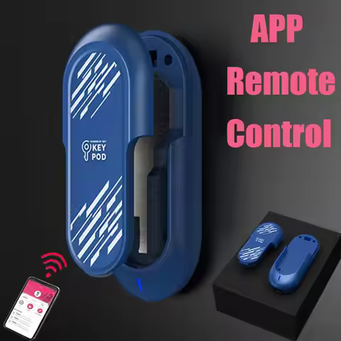 QIUI Key Pod Chastity Cage Gay Male Chastity Belt Device Key Box APP Remote Control Outdoor Intellig