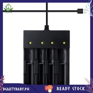 [beautybaby.ph] 4Bay Smart 18650 Battery Charger,Universal Charger for 3.7Volt Li-Ion Flashlights He