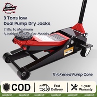 【Limited Offer】Heavy Duty 3 Ton Floor Jack Hydraulic Floor Jack Floor Jack Hydralic Jack Double-Pump