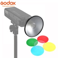 For Godox AD-M Standard Reflector Beauty Dish W/ 5-Color Filter Gels Set Fr AD200 AD200Pro AD180 AD3