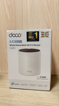 TP-Link AX3000 Whole Home Mesh Wi-Fi 6 router 路由器(Deco X55)