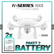 DRONE NARTOR NX8 - DRONE GPS BISA ANGKAT CAMERA ACTION CAM