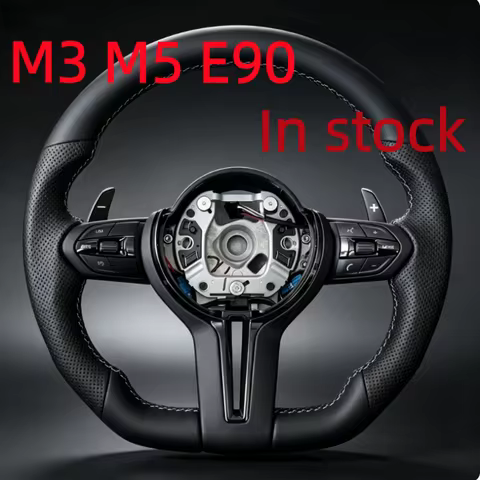 Custom Steering Wheel For BMW E70 E71 E84 E90 E92 E93 E87 E82 F20 F30 F87 M3 M5 F10 F45 F15 F48 Blac