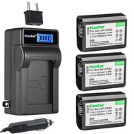 Kastar 3-Pack NP-FW50 Battery and LCD AC Charger Compatible with Sony ILCE-5100, alpha α5100, a5100,