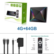 รุ่นใหม่ปี2025 R69 PLUS Android 14 Smart TV box ALLWINNER H728 BT5.X ถอดรหัสวิดีโอ Wifi6 1000M Lan