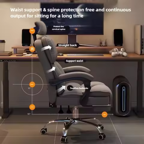 Computer Chair, Ergonomic Office Chair, Boss Swivel Chair, Comfortable Chairs, Dormitory Backrest, E