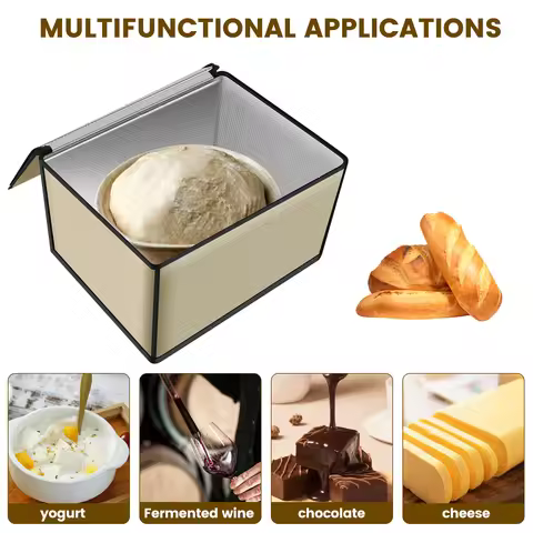 Dough Proofer with Heater Temperature Control Bread Dough Proofing Box Timing Dough Proofer Collapsi