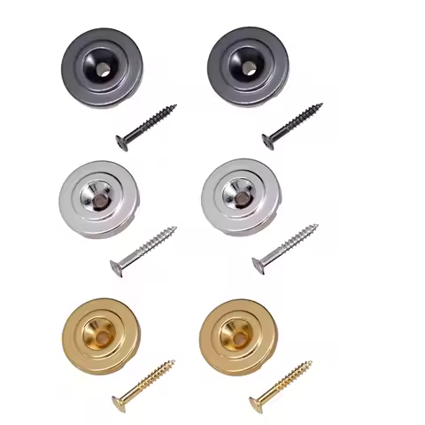 2X Electric Bass Guitar String Trees Retainers Guide Guide Chrome Silver Gold With Screws For Electr