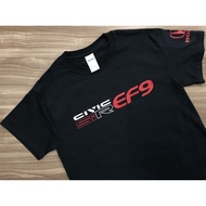 Honda Civic SiR EF9 V2 [Rear] Oren Sport Cotton DTF Printing Black T-Shirt XS-3XL