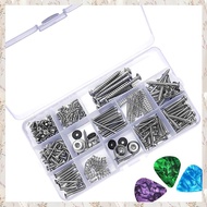 (MDQS) 1 Set Electric Guitar Screw Kit Sorting Box for Electric Guitar Bridges Pickups Tuners Switch