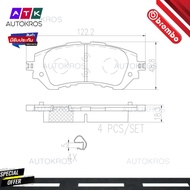 ผ้าดิสเบรคหน้า TOYOTA VIOS YARIS J E NSP150 NCP150 1.2 1.3 1.5 2013- YARIS ATIV 2017- P83 165 BREMBO
