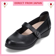 "Spacious 4E Waterproof Strap Wedge Pumps with 3.5cm Heel (Sizes 21.5cm - 25.5cm) - Model FR-4004"