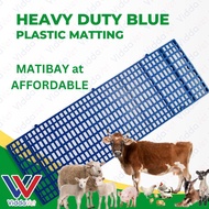 1x3 Blue Heavy-Duty Plastic Matting para sa Baboy at Aso Premium Red Plastic Flooring para sa Aso