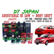D7 JAPAN ADJUSTABLE HI LOW BODY SHIFT FOR PROTON SAGA VVT