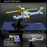 4D Assembled Fighter  Model Collection Puzzle Figure Toy Boeing AH-64 Apache