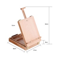 Wooden Easel for Painting Sketch Easel Drawing Table Box Oil