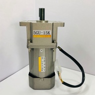 AC 220V 120W 2.25rpm - 90rpm Low Speed Single Phase Gear Motor, AC Regulated Speed Motor With Gearbo