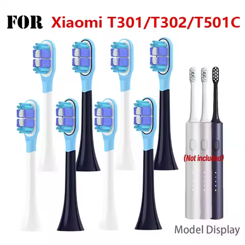 4-12PCS Replacement Toothbrush Heads for Xiaomi Mijia T301/T302/T501C Sonic Toothbrush Dupont Silico