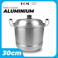 Langseng Dandang Besar 30 Cm Panci Kukus + Saringan Aluminium Tebal 15 liter Ukuran 18-30 Cm