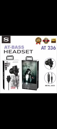 MDR 3oni AT-236 headset handsfree super bass original packing dus