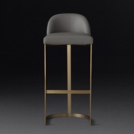 Nordic Bar Stool Home Modern Simple Backrest Bar Stool Bar Stool Bar Chair Light Luxury American Sty