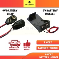 [MaxShure] Quality 9V Battery snap Connector / 9V Battery Holder / 9V Battery Snap with DC Plug