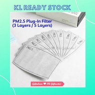 Flash Sales Disposable Plug-in Activated Carbon PM2.5 Filter for Face Mask (3 ply / 5 ply) 一次性口罩三层五层