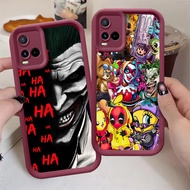 Wine Red Case for VIVO Y21e Y21a Y33t Y33s Y02a Y21 Y02t Y02 Y21s Z-41 Joker