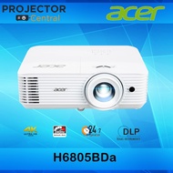 Acer H6805BDa 4K Ultra HD Cinema DLP Projector ; 4K UHD (3,840 x 2,160 Pixels) 4,000 Lumens, 10,000: