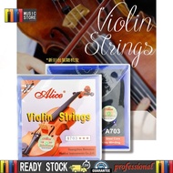 Alice A703 1 Set Violin String 4 Pieces EADG for 1/8 1/4 1/2 3/4 4/4 Violin String Accessories