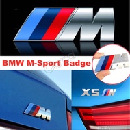BMW M Metal Sport Emblem Badge Side Sticker For Trunk And Fenders 3D Decal for BMW E46 E39 E90 E36 E60 E34   X5 E53 X6 X1 X3 M3 M5