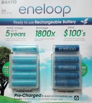 SANYO eneloop 日本 充電式電池 3 號 2000 mAh 10 AA 單顆